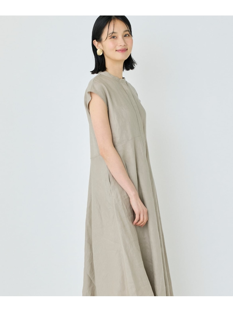 【SALE／40%OFF】フレンチスリーブワンピース 7-IDconcept. セブンアイディコンセプト ワンピース・ドレス ワンピース ベージュ ピンク【RBA_E】【送料無料】[ Fashion] 14,850円