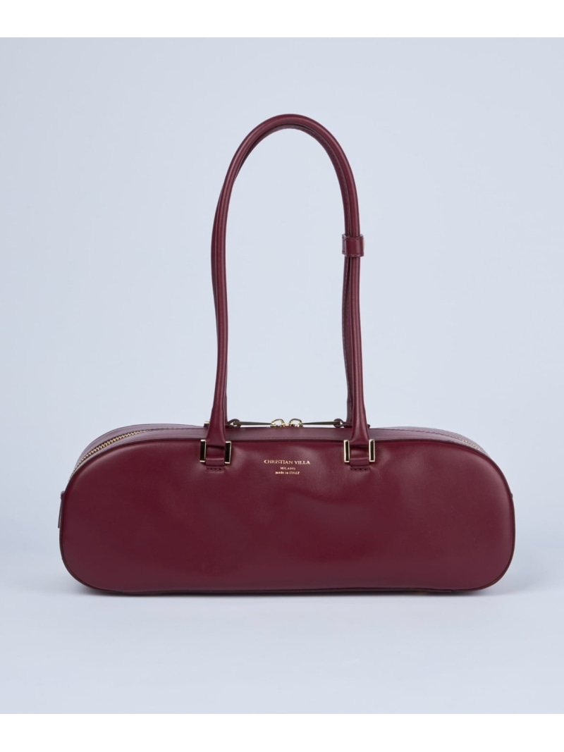 【SALE／35%OFF】横長ボストンバッグ《CHRISTIAN VILLA》 FAVORITE SUKINAMONO イネド バッグ ボストンバッグ ブラック ワインレッド ブラウン【RBA_E】【送料無料】[ Fashion]