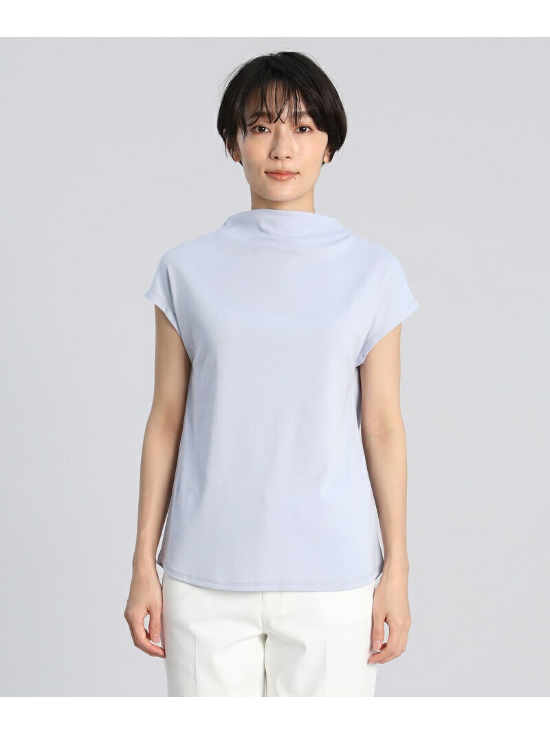 ボトルネックカットソー スビン綿mixフライス イッツインターナショナル I T S カットソー International ボトルネックカットソー スビン綿mixフライス イッツインターナショナル I T S カットソー International