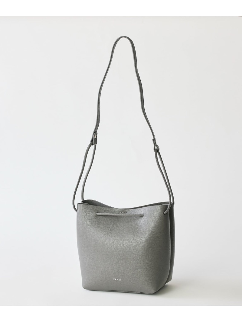 【SALE／10%OFF】SOFT SHRINK レザークロスボディバッグ《YAHKI》 FAVORITE SUKINAMONO イネド 御徒面子 ショルダーバッグ 赤いこと 黒いこと 薄墨色【RBA_E】【貨物輸送無料】[ Fashion]