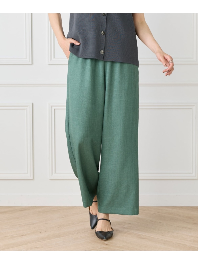 【SALE／30%OFF】麻調ドロストイージーパンツ 7-IDconcept. セブンアイディコンセプト パンツ スラックス・ドレスパンツ ベージュ ブラウン【RBA_E】【送料無料】[ Fashion]｜INED／イネド 10,871円