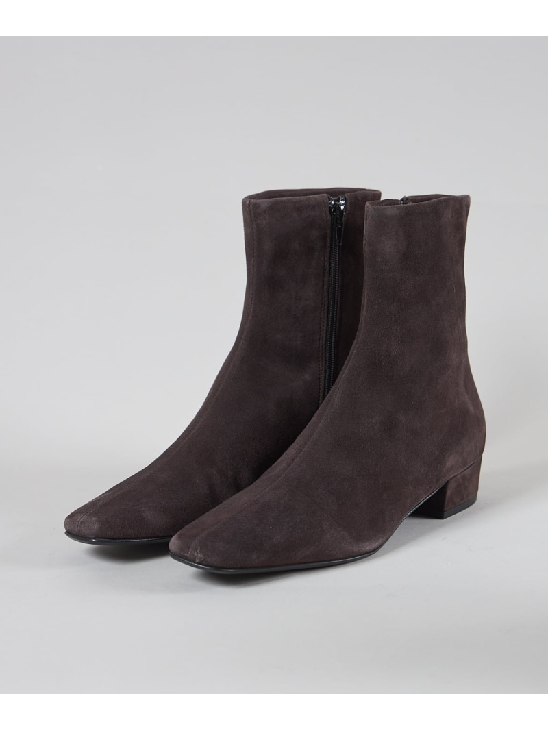 【SALE／10%OFF】スエードショートブーツ《FABIO RUSCONI / ファビオルスコーニ》 INED イネド シューズ・靴 余分の物のシューズ・靴 黒いこと【RBA_E】【貨物輸送無料】[ Fashion]