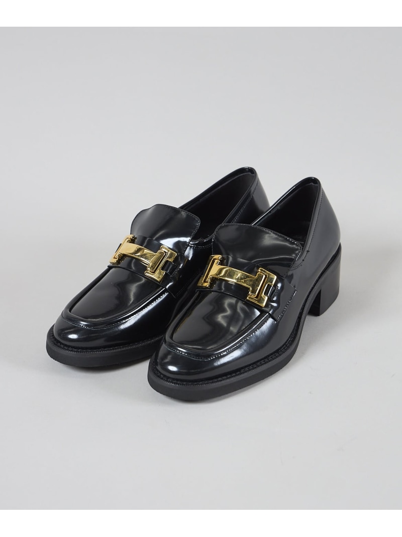【SALE／10%OFF】厚底ビットローファー《LucaGrossi/ルカグロッシ》 INED イネド シューズ・靴 余分の物のシューズ・靴 黒いこと【RBA_E】【貨物輸送無料】[ Fashion]