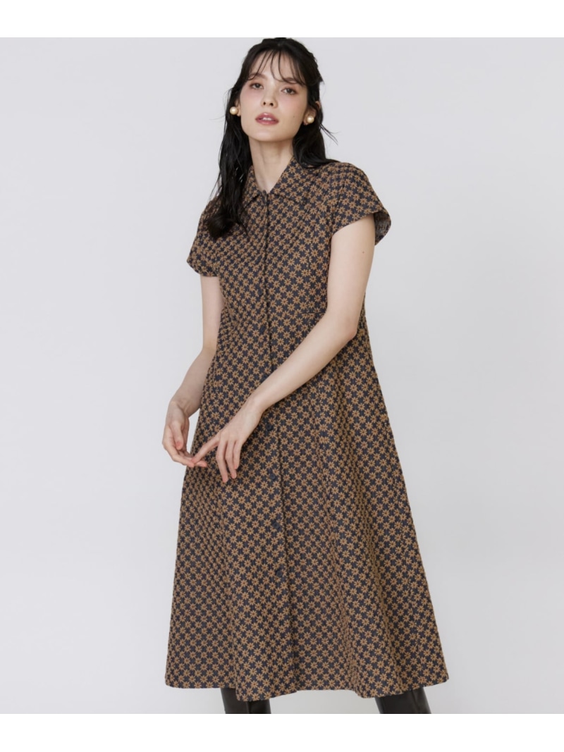 【SALE／45%OFF】《美人百花9月号掲載》《フランドル45周年限定コレクション》フラワー刺繍デニムワンピース《M Maglie le cassetto》 Maglie par ef-de マーリエ ル カセット ワンピース・ドレス ワンピース ブルー【RBA_E】【送料無料】[ Fashion]