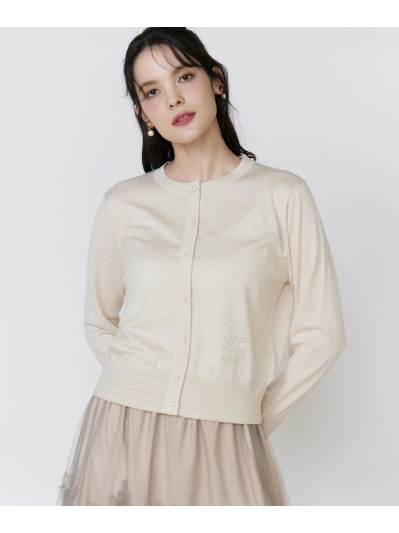 【SALE／20%OFF】LOVER Basicカーディガン Maglie par ef-de マーリエ ル カセット トップス カーディガン レッド ブラック ベージュ【RBA_E】【送料無料】[ Fashion]