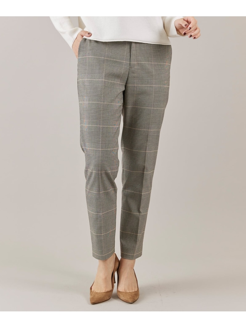 【SALE／35%OFF】《大きいサイズ》テーパードパンツ INED イネド パンツ スラックス・ドレスパンツ ベージュ ブラック【RBA_E】【送料無料】[ Fashion] 10,511円