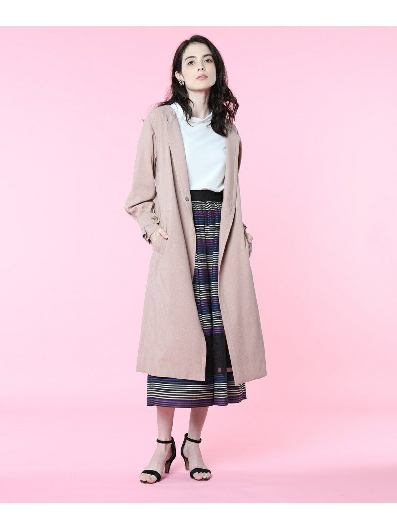 ブランド雑貨総合 コート ジャケット Ef De リネンライクノーカラーコート Kf Par Fashion Sale 70 Off Maglie Rakuten Shore ピンク Rba E 送料無料 ロングコート コート ジャケット エフデ Ef De Dgb Gov Bf