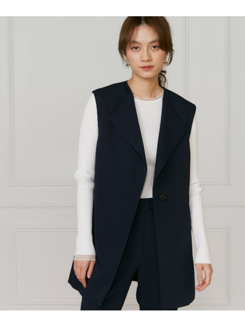 【SALE／30%OFF】【マルチWAYセットアップ】ジレ INED イネド トップス ベスト・ジレ ネイビー グレー【RBA_E】【送料無料】[ Fashion]