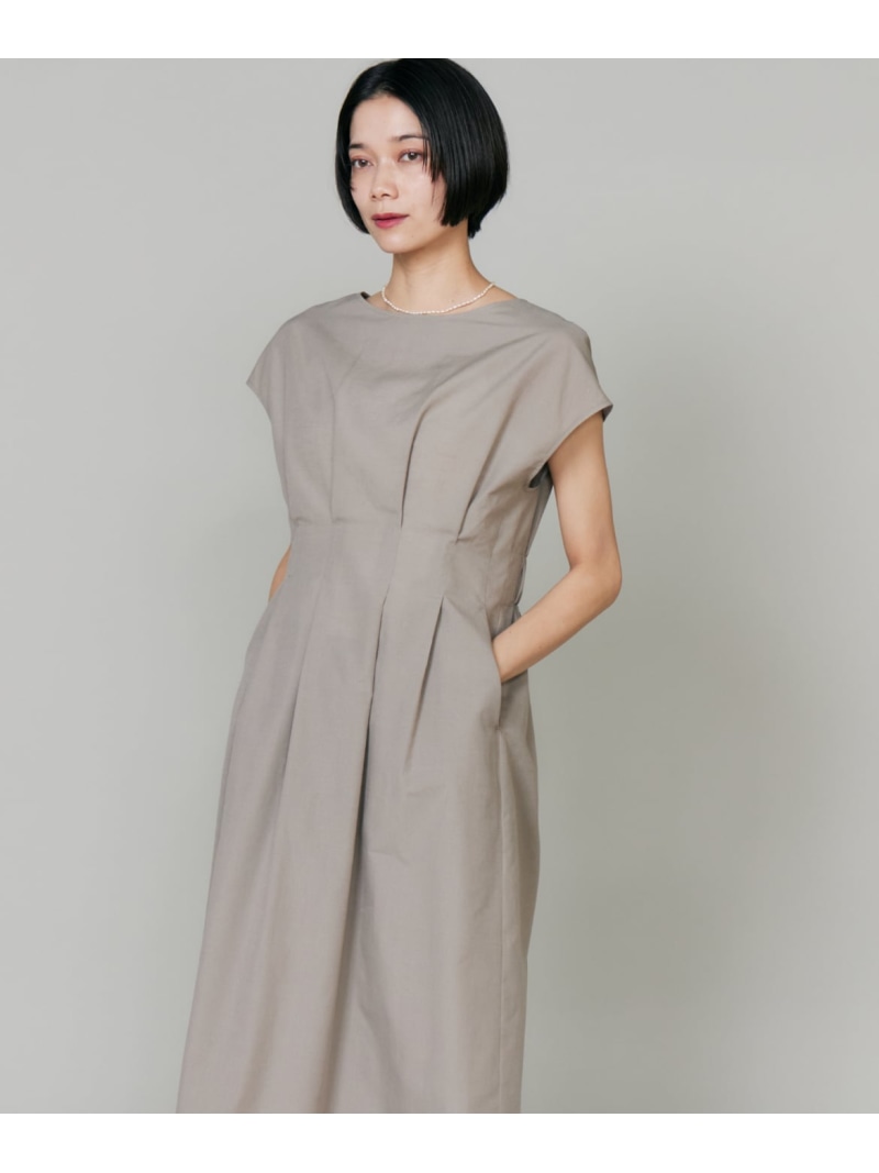 【SALE／45%OFF】タックディティールワンピース｜上品なシアー感と立体タックで涼しく映える INED イネド ワンピース・ドレス ワンピース【RBA_E】【送料無料】[ Fashion]｜INED／イネド