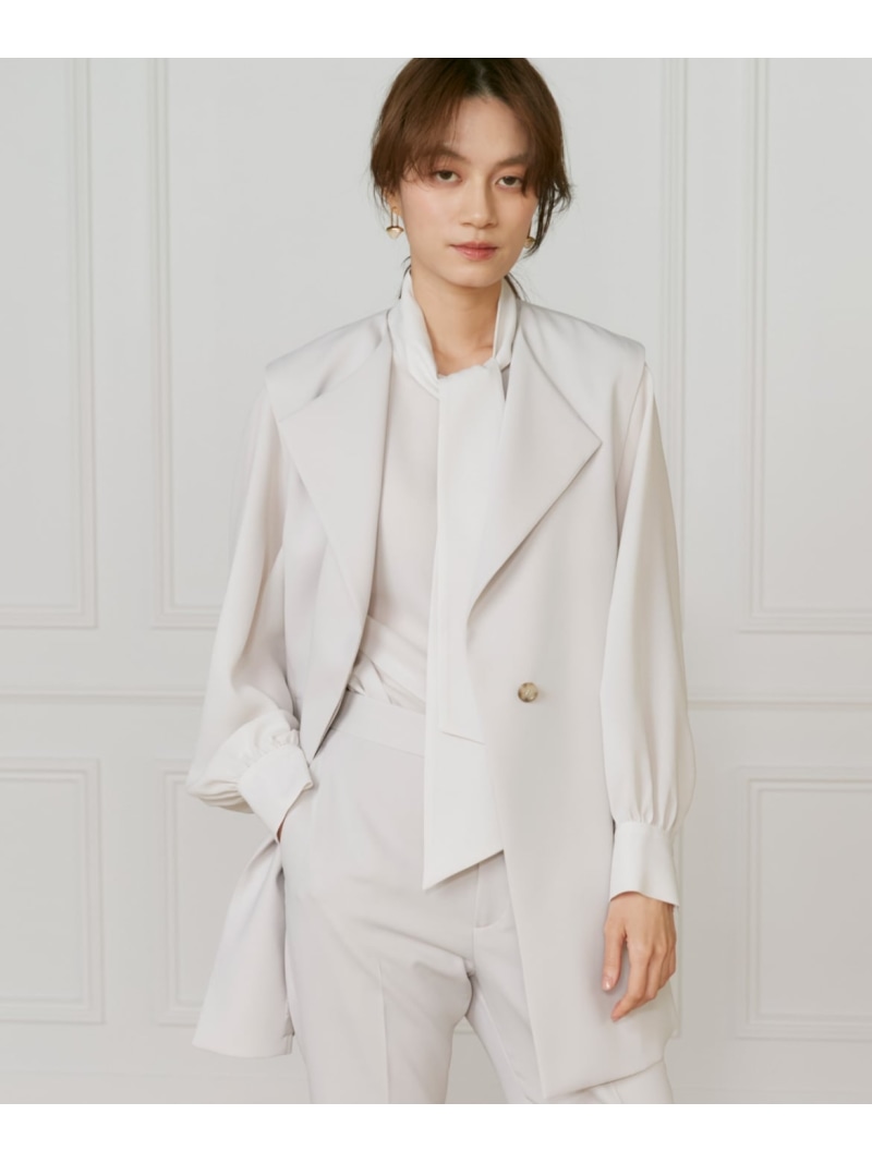 【SALE／55%OFF】《大きいサイズ》【マルチWAYセットアップ】ジレ INED イネド トップス ベスト・ジレ ネイビー グレー【RBA_E】【送料無料】[ Fashion]｜INED／イネド