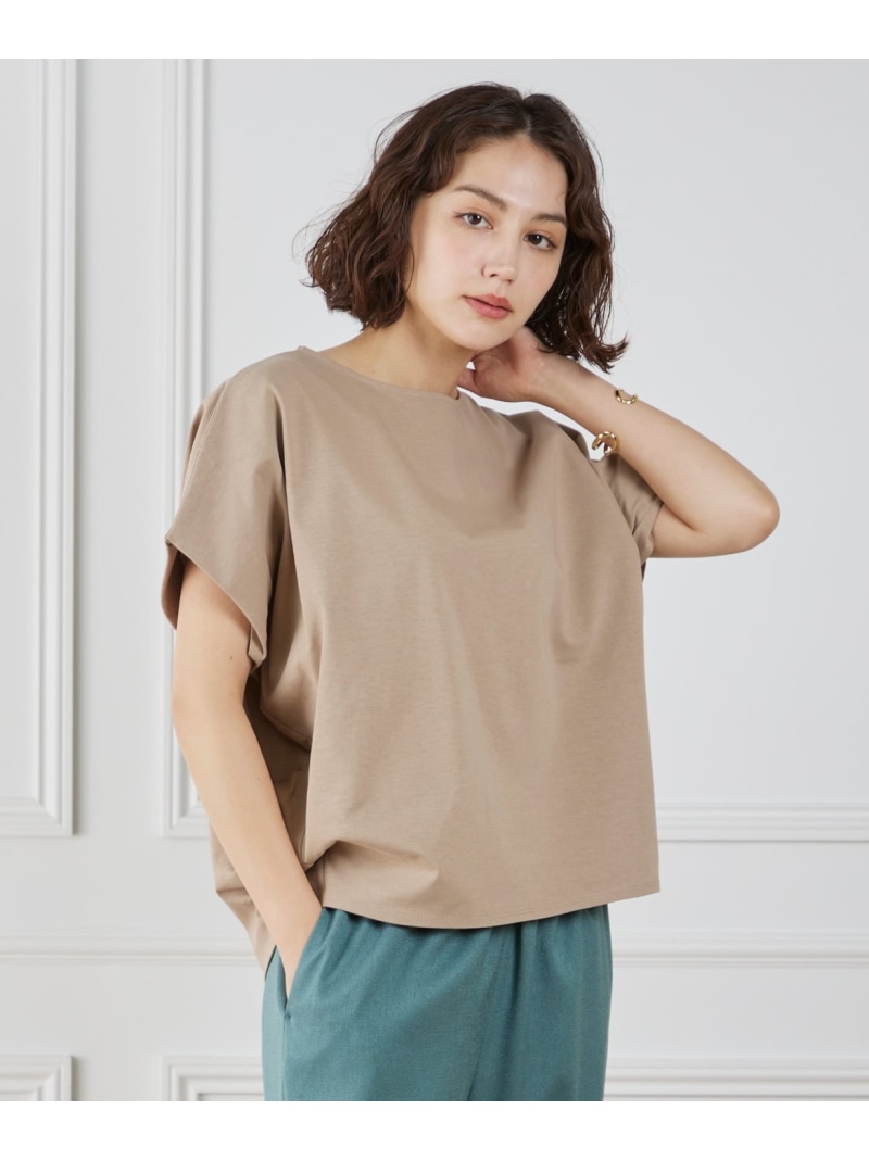 【SALE／40%OFF】サイドタックドルマンプルオーバー 7-IDconcept. セブンアイディコンセプト トップス カットソー・ティーシャツ 薄墨色 赤銅色【RBA_E】【貨物輸送無料】[ Fashion]