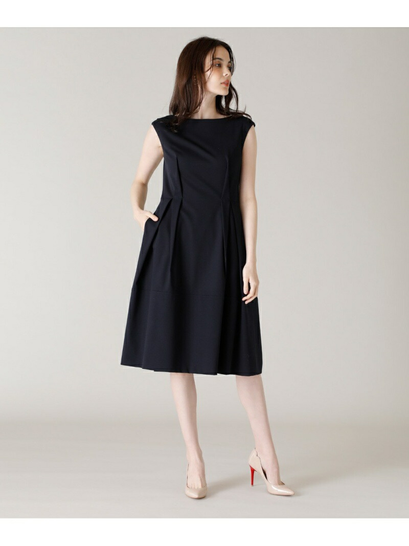 楽天市場 M Maglie Le Cassetto ジャージードレス Ef De エフデ ワンピース ノースリーブワンピース ネイビー ホワイト レッド 送料無料 Rakuten Fashion Ined イネド