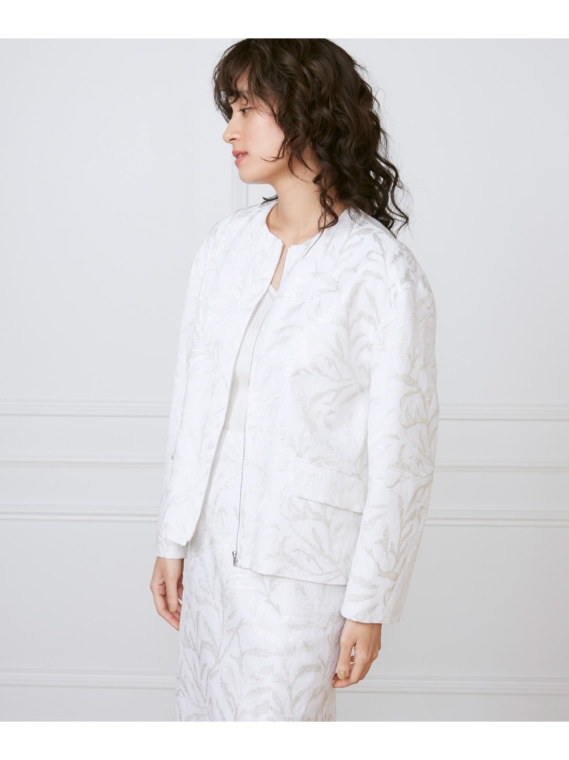 【SALE／60%OFF】フロントジップブルゾン《la veille by SUPERIOR CLOSET》 INED イネド ジャケット・アウター ブルゾン・ジャンパー ホワイト【RBA_E】【送料無料】[ Fashion]