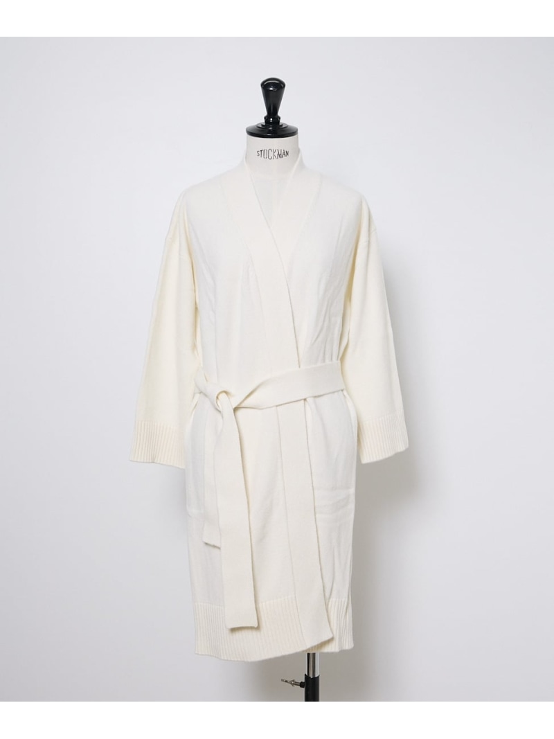 【SALE／60%OFF】CASHEART カシミヤロングカーディガン INED イネド トップス カーディガン グレー ホワイト【RBA_E】【送料無料】[ Fashion]