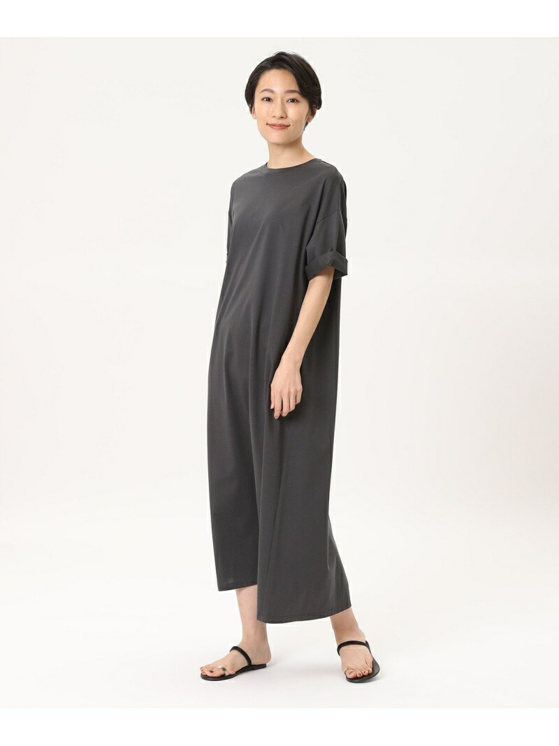 完売 マキシ丈カットソーワンピース I T S International イッツインターナショナル ワンピース 半袖ワンピース グレー 送料無料 Rakuten Fashion New限定品 Tracking Wull Ch