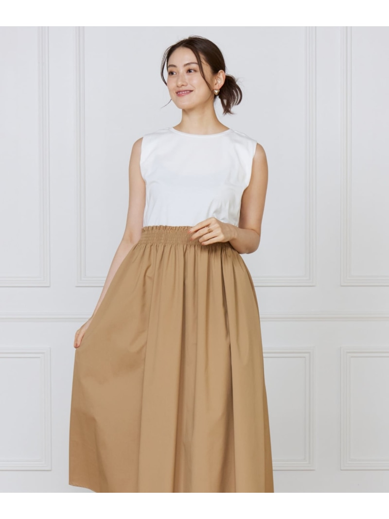 【SALE／45%OFF】コンビワンピース INED イネド ワンピース・ドレス ワンピース ブラック ベージュ【RBA_E】【送料無料】[ Fashion]