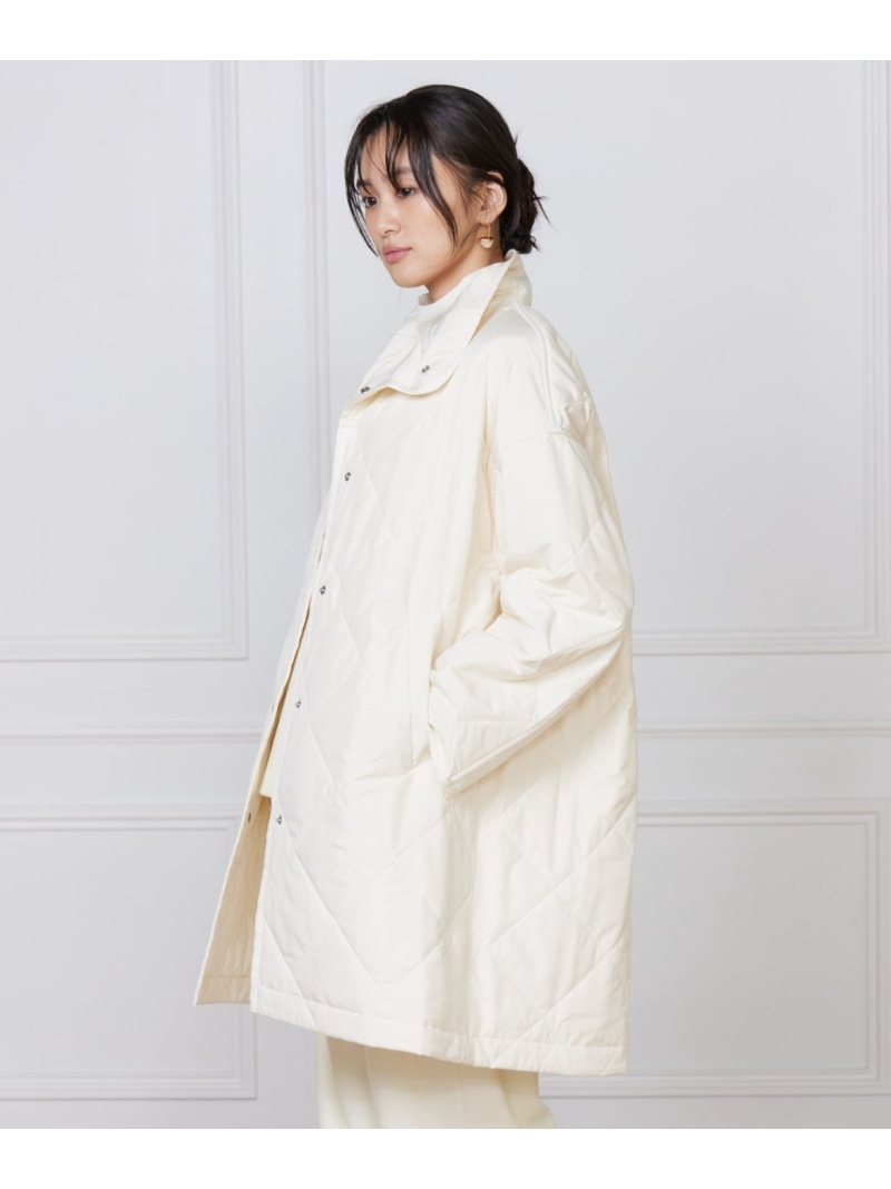 【SALE／40%OFF】中綿キルティングスタンドコート《LIMONTA EAST》 Le Souk イネド ジャケット・アウター ナイロンジャケット ホワイト ブルー ブラック【RBA_E】【送料無料】[ Fashion]