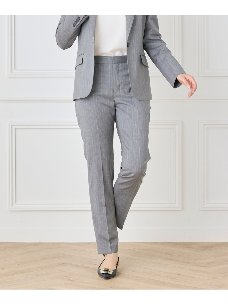 【SALE／10%OFF】【セットアップ対応】テーパードパンツ《CERRUTI》 INED イネド パンツ スラックス・ドレスパンツ ネイビー【RBA_E】【送料無料】[ Fashion]