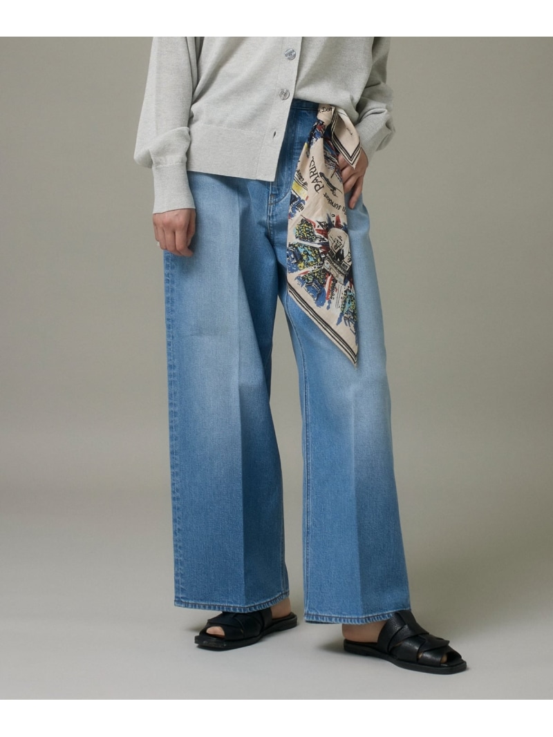デニムワイドパンツ I.T.'S. international イッツインターナショナル パンツ ジーンズ・デニムパンツ ブルー【送料無料】[ Fashion]