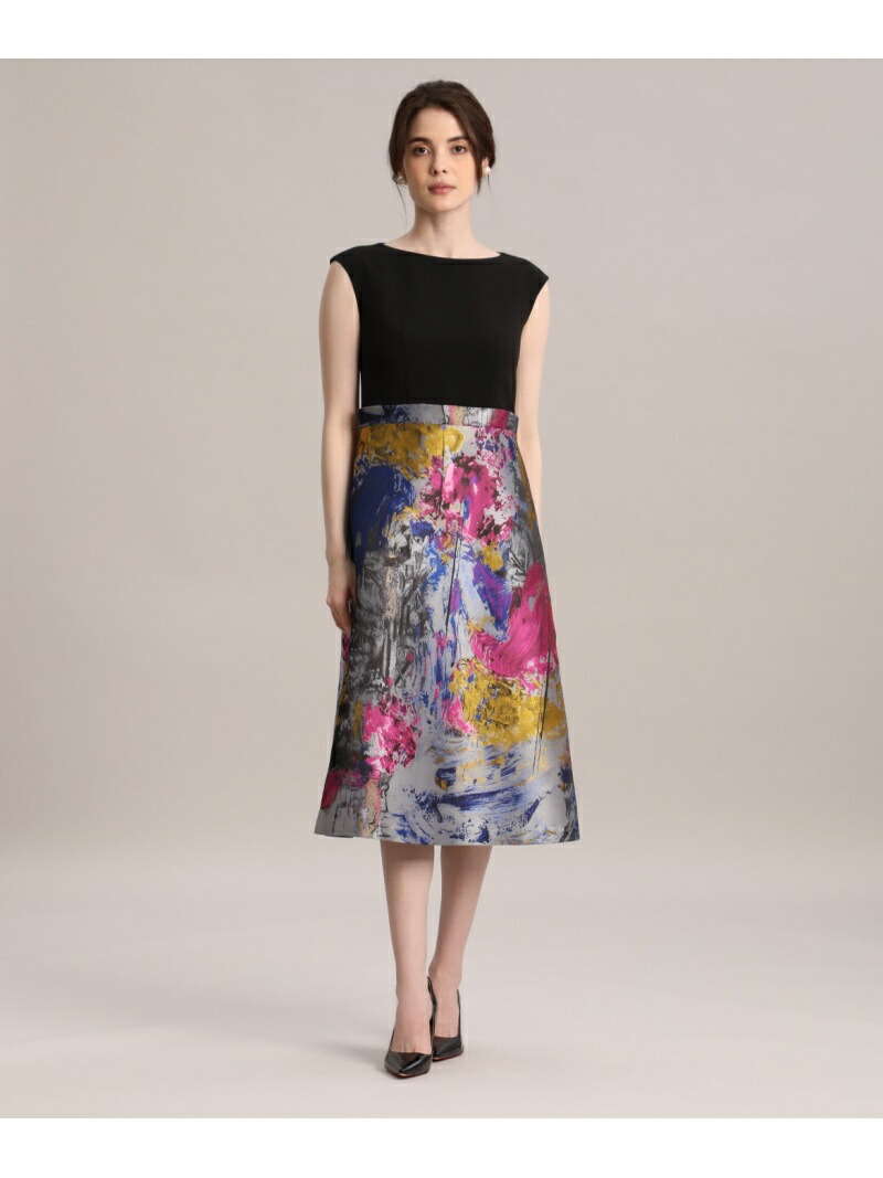 M Maglie Le Cassetto ドッキングジャガードドレス Ef De エフデ ワンピース 半袖ワンピース グレー 送料無料 Rakuten Fashion Sgcc Bm