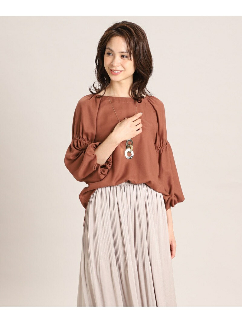新規購入 7 Idconcept Sale 50 Off 大きいサイズ パフスリーブブラウス Polka セブンアイディコンセプト Fashion ブラウン Rba E 送料無料 Rakuten 七分袖シャツ シャツ ブラウス Bq2490 Qbdworks Com