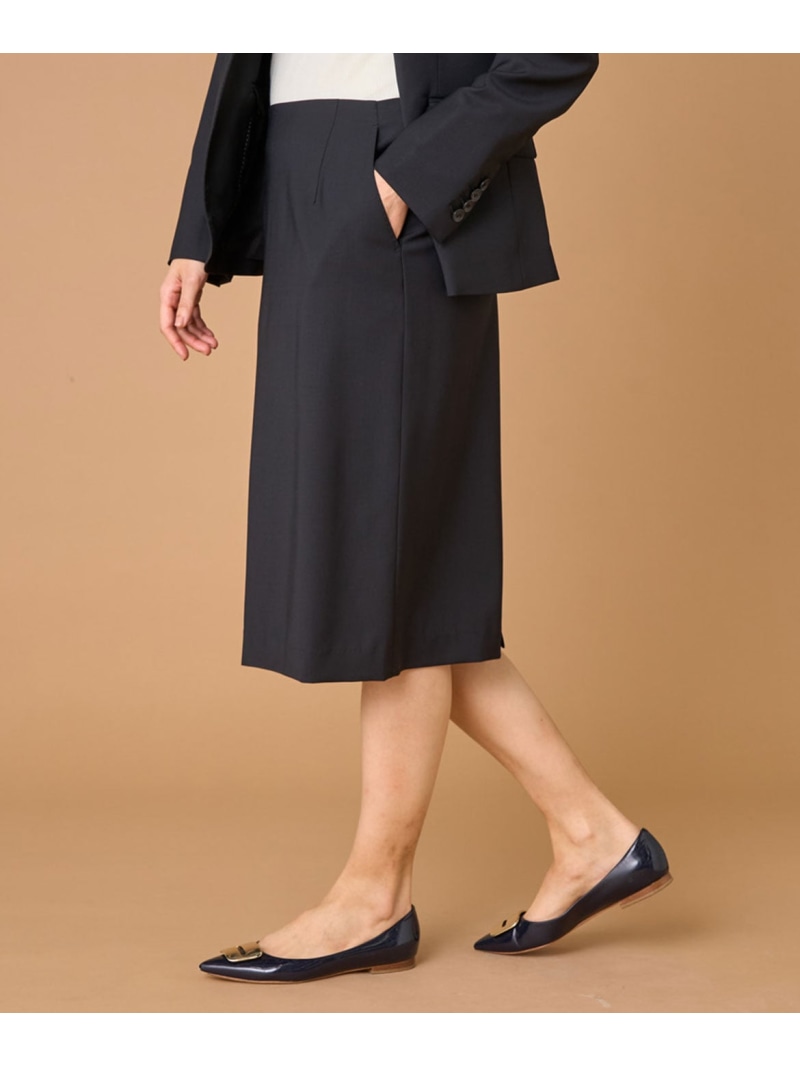 ペンシルスカート INED イネド スカート その他のスカート ブラック【送料無料】[ Fashion]