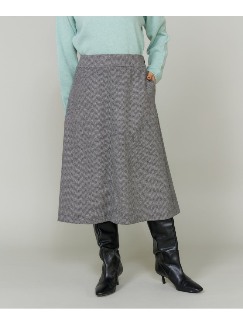 【SALE／30%OFF】Aラインスカート Le Souk イネド スカート ロング・マキシスカート パープル ブラック【RBA_E】【送料無料】[ Fashion]