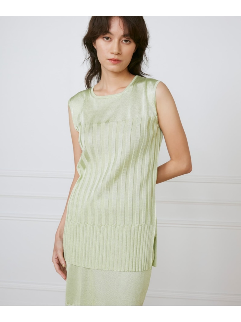 【SALE／65%OFF】シャイニーヤーンプルオーバー 《la veille by SUPERIOR CLOSET》 INED イネド トップス ニット グリーン ホワイト【RBA_E】【送料無料】[ Fashion]｜INED／イネド 9,240円
