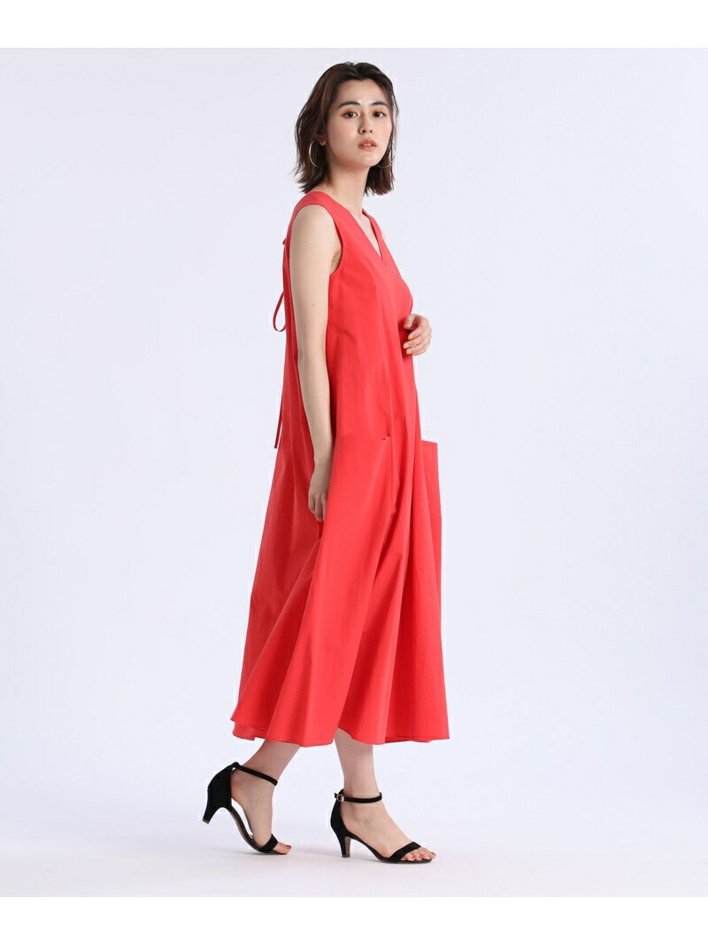 レディース Sale 60 Off Ined イネド イネド ワンピース Ined Ined ワンピース ワンピース 送料無料 ロングワンピース マキシワンピース Rba E Rakuten ワンピース Ined30th限定アイテム ボリュームフレアマキシワンピース 122cm レッド Fashion Ined