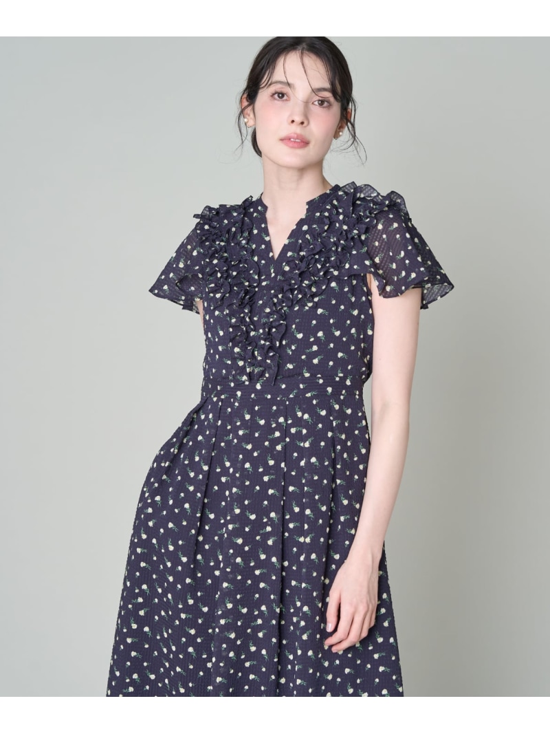 《馬鹿でかい大いさ》フラワーフリルワンピース Maglie par ef-de マーリエ ル テープ 衣裳・御召しもの 衣裳 米国海軍【貨物輸送無料】[ Fashion]
