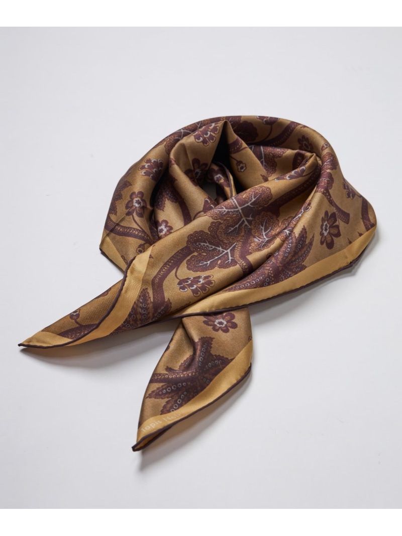 《SUPERIOR CLOSET》Small Classical Gold Scarf《Tapis Noir》 INED イネド ファッション雑貨 スカーフ・バンダナ ゴールド【送料無料】[ Fashion] 17,963円