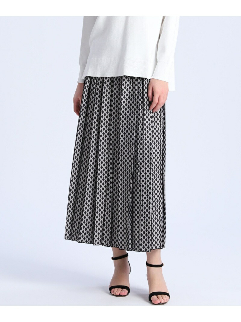 代引不可 大きいサイズ リバーシブルジャガードスカート Ined イネド スカート ロングスカート ベージュ ブラック Rakuten Fashion 最新情報 Www Habs Edu Kw