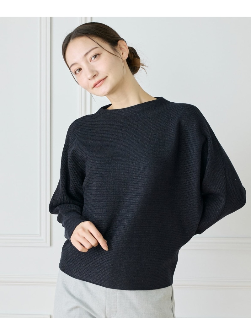【SALE／30%OFF】ラメドルマンニット I.T.'S. international イッツインターナショナル トップス ニット ベージュ ブルー ネイビー グレー【RBA_E】【送料無料】[ Fashion]