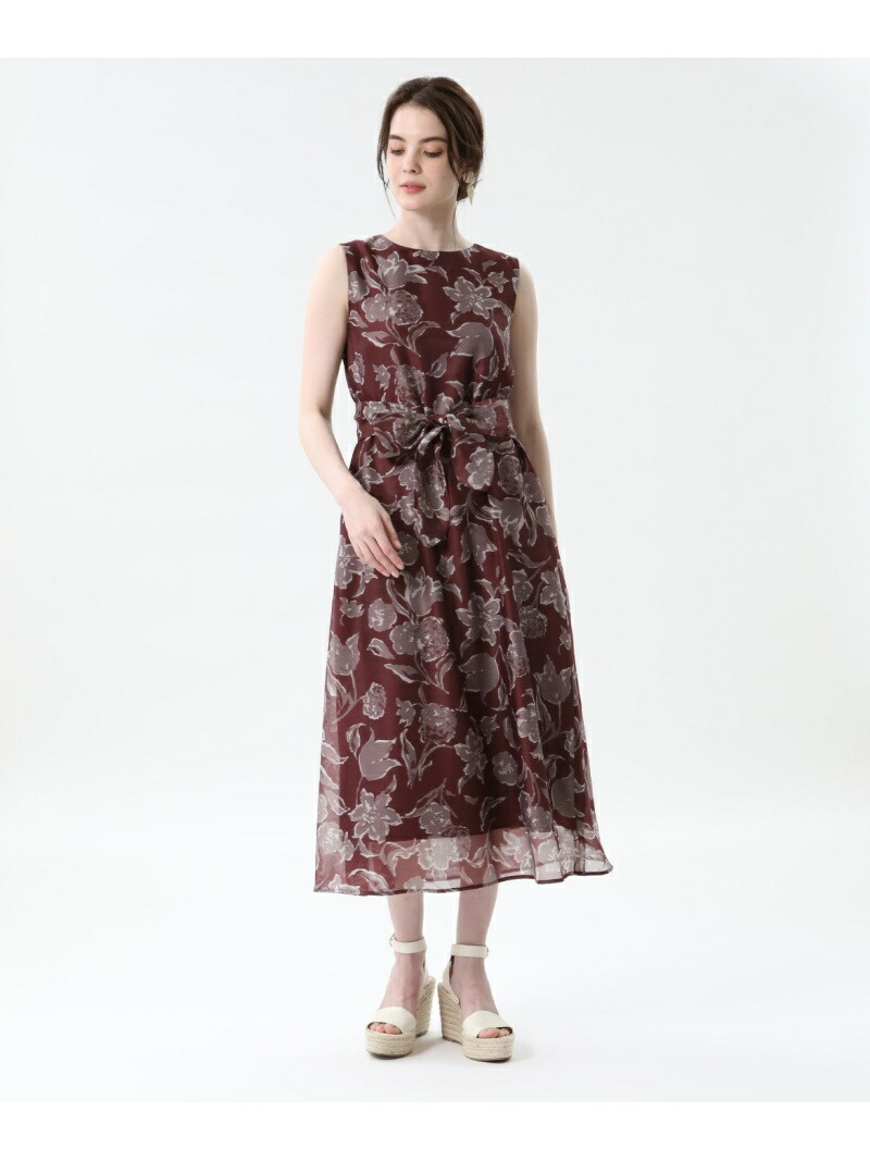 レディース Ef De Par Maglie エフデ 大きいサイズ 大花柄ワンピース ワンピース Ef De ワンピース エフデ Rakuten Ef De Par ワンピース Sale 10 Off ノースリーブワンピース レッド Rba E 送料無料 Rakuten Fashion Ined イネド 誠実