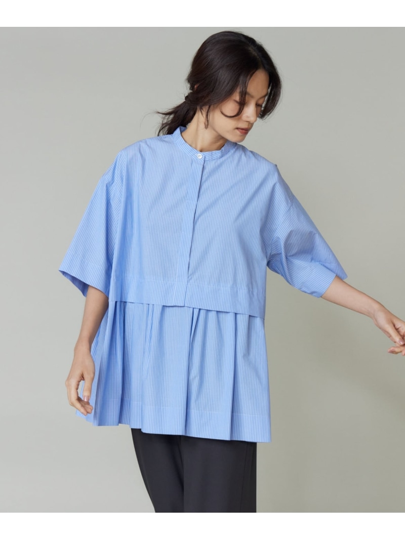 【SALE／45%OFF】ティアードブラウス Le Souk イネド トップス シャツ・ブラウス ブルー【RBA_E】【送料無料】[ Fashion]