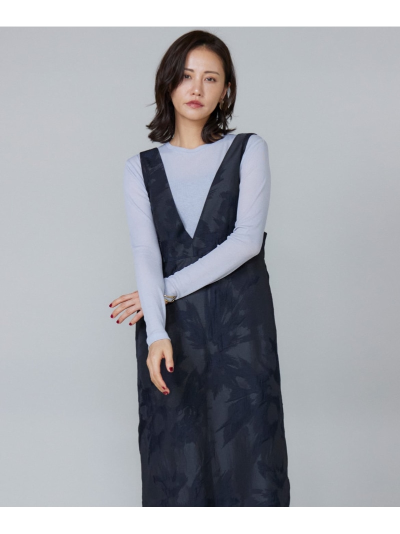 【SALE／40%OFF】ジャカードジャンパードレス Le Souk イネド 衣装・御召しもの 前掛けスコート 黒いこと【RBA_E】【貨物輸送無料】[ Fashion]