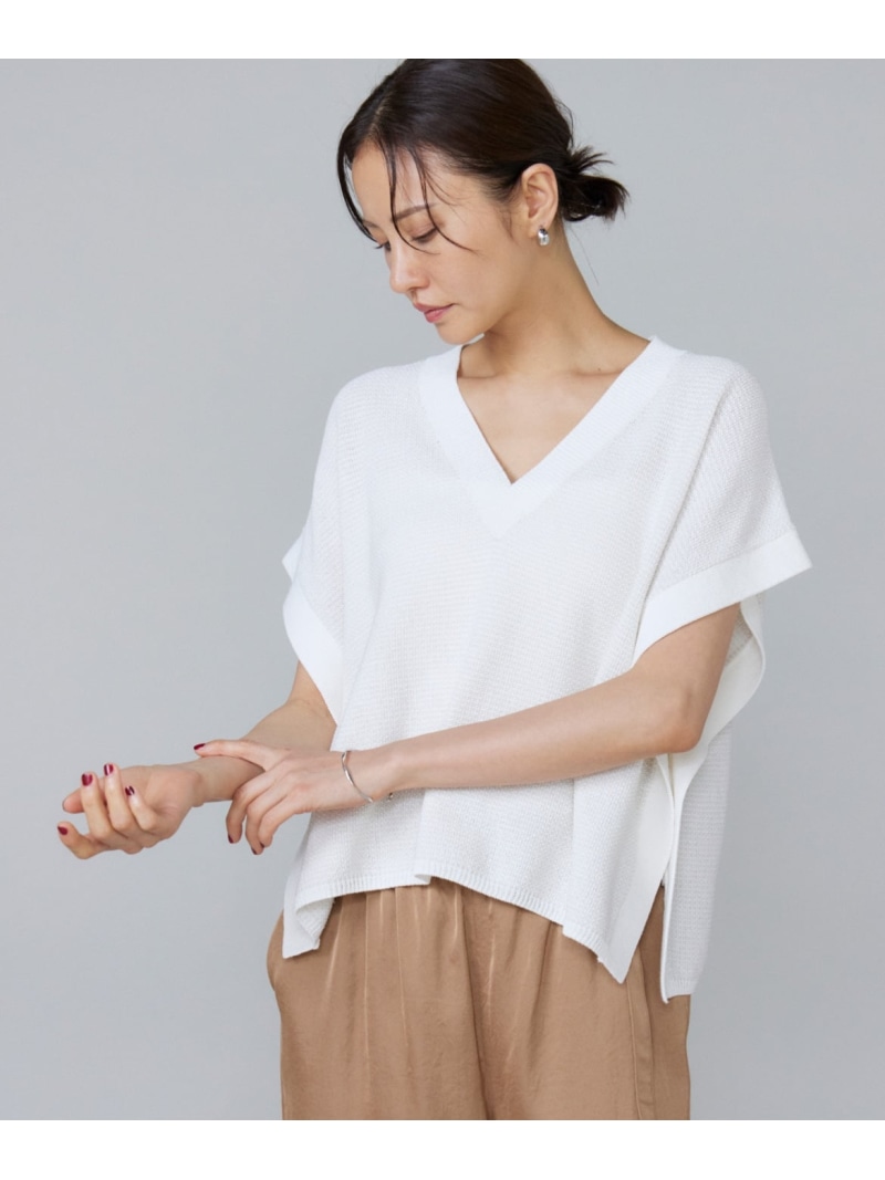 【SALE／40%OFF】《気が大きい大きさ》編み物より良い Le Souk イネド トップス より良い・ジレ 薄墨色 白いこと【RBA_E】【貨物輸送無料】[ Fashion]