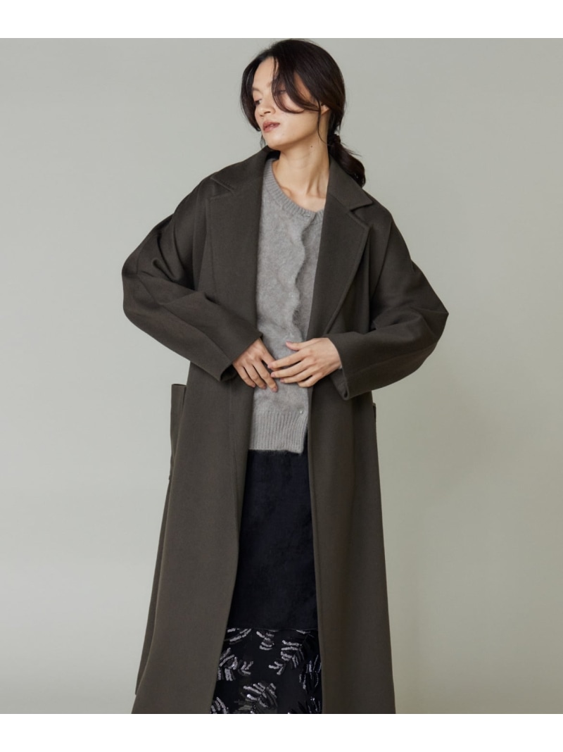 【SALE／10%OFF】トレンチコート la veille by SUPERIOR CLOSET イネド ジャケット・アウター トレンチコート カーキグリーン グレー【RBA_E】【送料無料】[ Fashion]