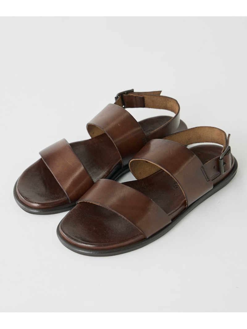 【SALE／40%OFF】ワイドベルトフラットサンダル《CORSO ROMA,9》 INED イネド シューズ・靴 サンダル ブラウン【RBA_E】【送料無料】[ Fashion]