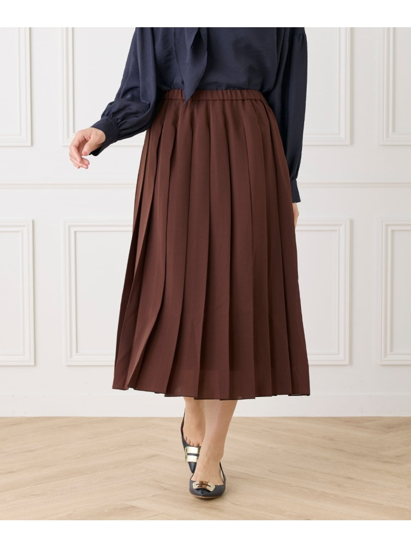 【SALE／40%OFF】筋目スコート Le Souk イネド スコート ロング・マキシスコート 赤銅色 白いこと 黒いこと【RBA_E】【貨物輸送無料】[ Fashion] ボトムス-レディースファッション-スカート