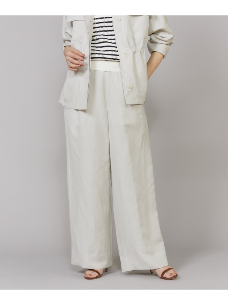 【SALE／52%OFF】《大きいサイズ》タックワイドパンツ Le Souk イネド パンツ スラックス・ドレスパンツ グレー【RBA_E】【送料無料】[ Fashion]｜INED／イネド 9,747円