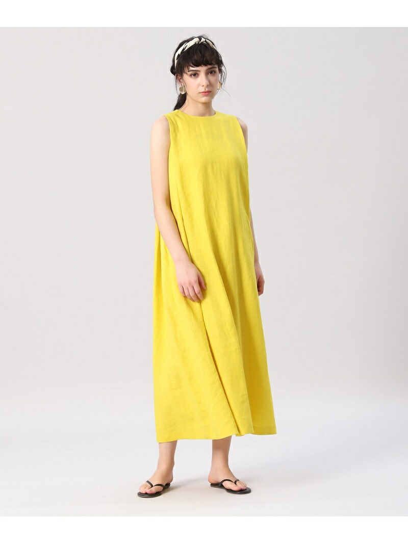 ブラウン イネド イネド 大きいサイズ リネンマキシワンピース イネド ブラウン ノースリーブワンピース 送料無料 イエロー ワンピース レディース イエロー Ined Ined Rakuten Fashion Ined イネド オレンジ Sale 40 Off ワンピース Rba E Ined