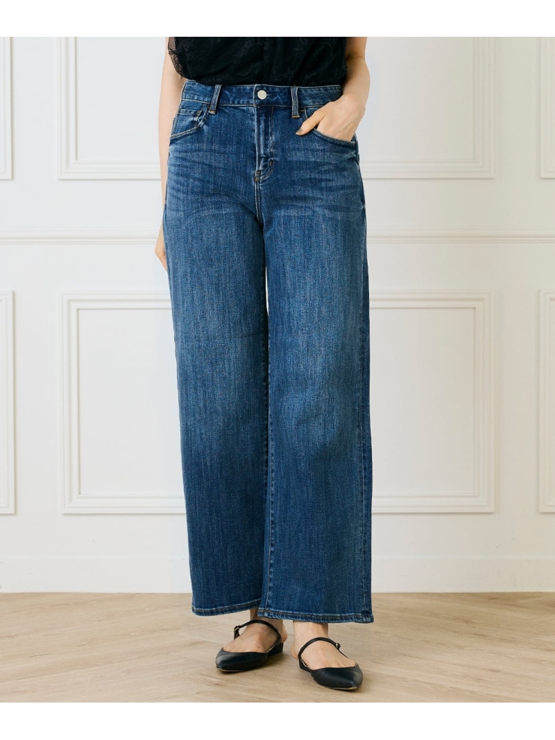 広々としたジーンズ INED イネド ズボン下 デニム・ジーンズズボン下 青み【貨物輸送無料】[ Fashion]