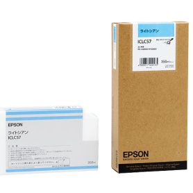 EPSON文句無しインキ \u003cBR\u003eICLC57 ともし火シアン(350ml) プリンター・FAX用インク-PCサプライ・消耗品