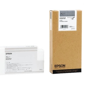 EPSON文句無しインキ \u003cBR\u003eICGY57 薄墨色(350ml) プリンター・FAX用インク-パソコン・周辺機器