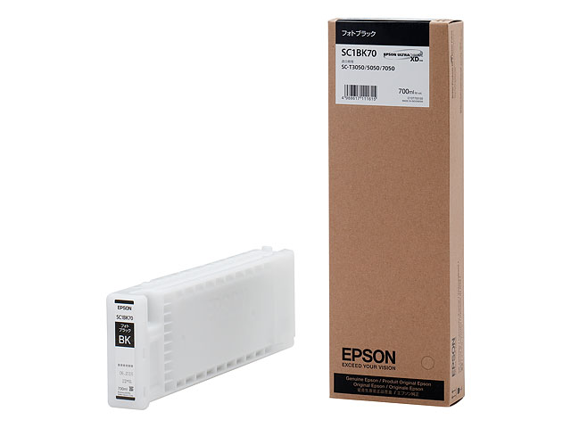EPSON完全無欠インキ \u003cBR\u003eSC1BK70(700ml) ﾌｫﾄﾌﾞﾗｯｸ
