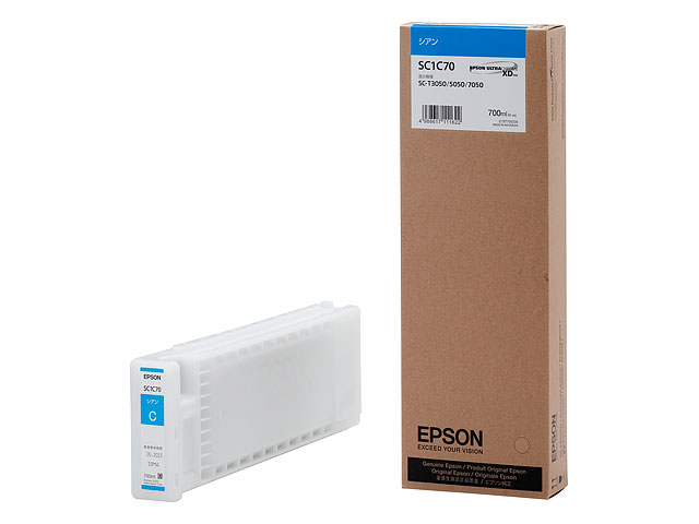 EPSON完全無欠インキ \u003cBR\u003eSC1C70(700ml) ｼｱﾝ