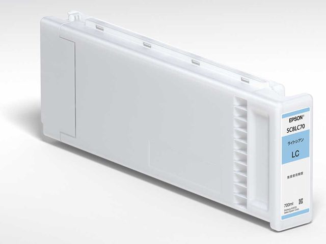 EPSON純正インク　 SC8LC70（700ml）ﾗｲﾄｼｱﾝ