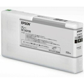 EPSON完全無欠インキ \u003cBR\u003eSC12GY20(200ml) ｸﾞﾚｰ