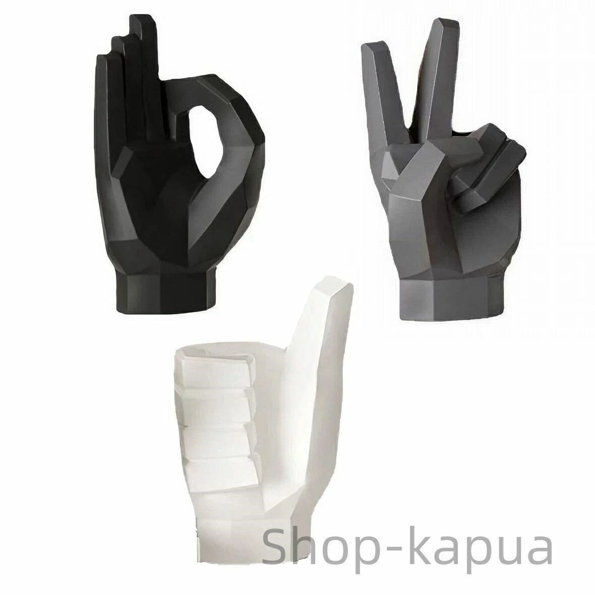 楽天市場】メタリック ハンドサイン ピース 手 ボディ オブジェ